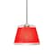 Besa Lighting Pica 9 Cord Pendant, Red Sand, Satin Nickel Finish, 1x9W LED 1TT-PIC9RD-LED-SN - alternate 1